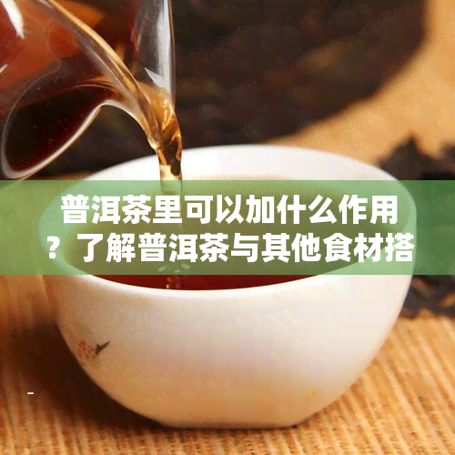 普洱茶里可以加什么作用？了解普洱茶与其他食材搭配的功效与美味