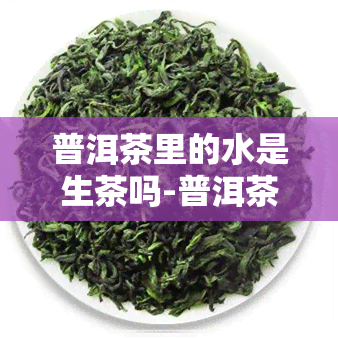 普洱茶里的水是生茶吗-普洱茶里的水是生茶吗还是熟茶