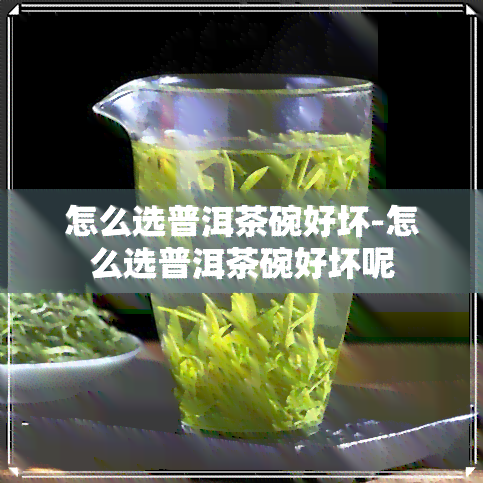 怎么选普洱茶碗好坏-怎么选普洱茶碗好坏呢