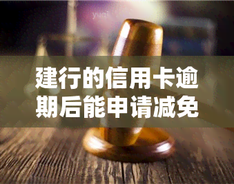 建行的信用卡逾期后能申请减免吗，如何申请建设银行信用卡逾期后的减免？