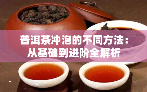 普洱茶冲泡的不同方法：从基础到进阶全解析