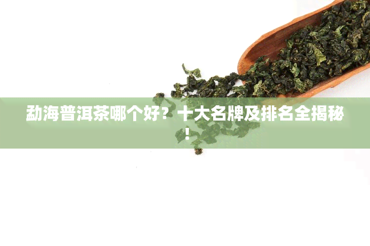 勐海普洱茶哪个好？十大名牌及排名全揭秘！