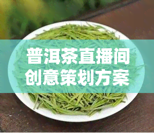 普洱茶直播间创意策划方案：玩法与文全解析