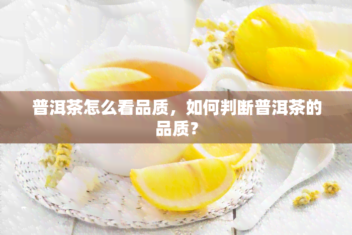 普洱茶怎么看品质，如何判断普洱茶的品质？