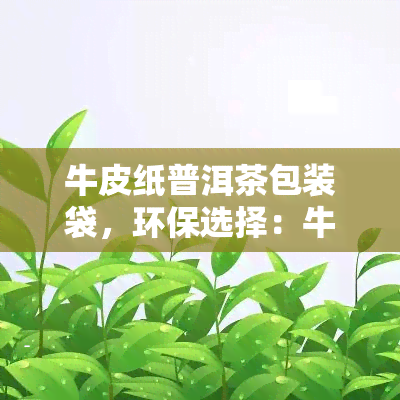 牛皮纸普洱茶包装袋，环保选择：牛皮纸普洱茶包装袋，为您的茶叶增添一份自然气息