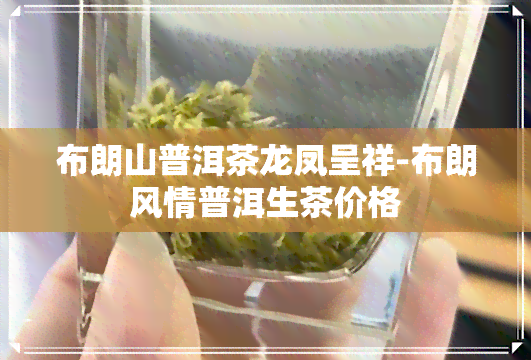 布朗山普洱茶龙凤呈祥-布朗风情普洱生茶价格