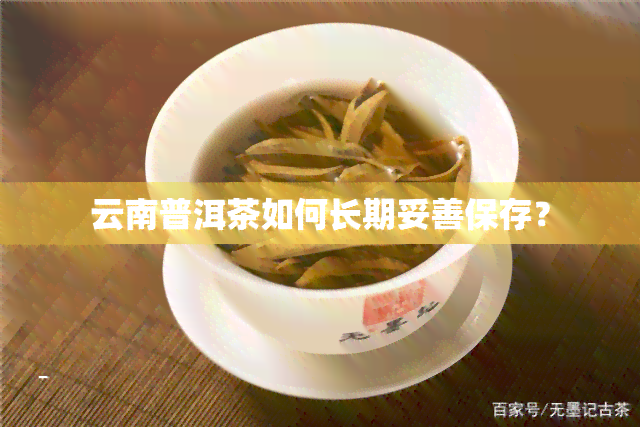 云南普洱茶如何长期妥善保存？