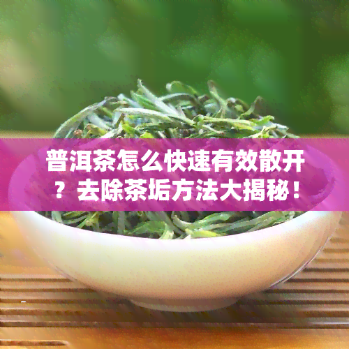 普洱茶怎么快速有效散开？去除茶垢方法大揭秘！