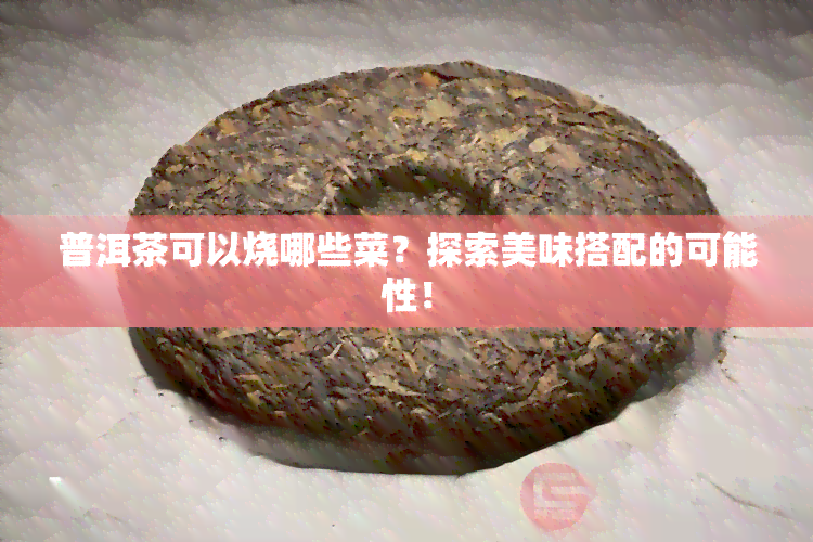 普洱茶可以烧哪些菜？探索美味搭配的可能性！