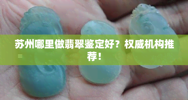 苏州哪里做翡翠鉴定好？权威机构推荐！