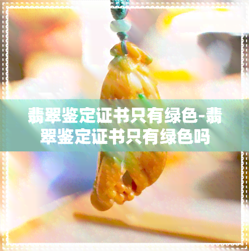 翡翠鉴定证书只有绿色-翡翠鉴定证书只有绿色吗