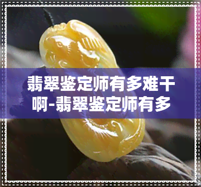 翡翠鉴定师有多难干啊-翡翠鉴定师有多难干啊