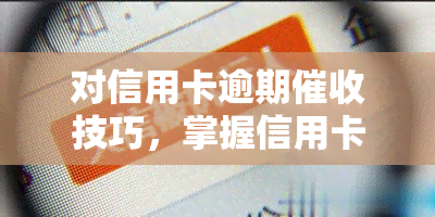 对信用卡逾期技巧，掌握信用卡逾期技巧，避免信用危机！