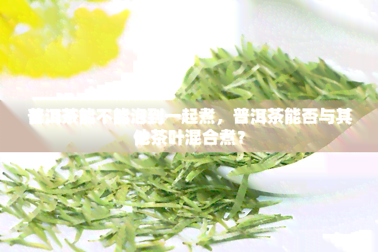 普洱茶能不能泡到一起煮，普洱茶能否与其他茶叶混合煮？