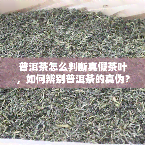 普洱茶怎么判断真假茶叶，如何辨别普洱茶的真伪？