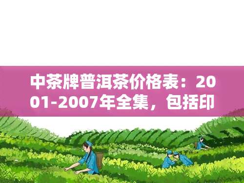 中茶牌普洱茶价格表：2001-2007年全集，包括印铁饼、6021等产品介绍