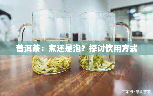 普洱茶：煮还是泡？探讨饮用方式