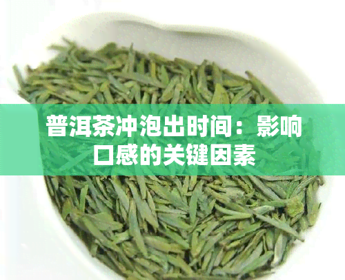 普洱茶冲泡出时间：影响口感的关键因素