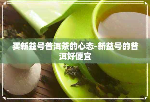 买新益号普洱茶的心态-新益号的普洱好便宜