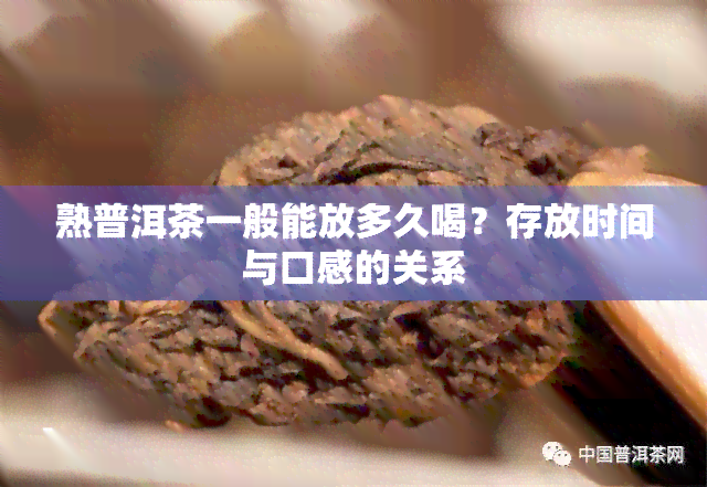 熟普洱茶一般能放多久喝？存放时间与口感的关系