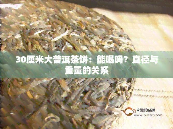 30厘米大普洱茶饼：能喝吗？直径与重量的关系