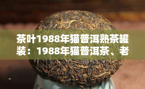 茶叶1988年猫普洱熟茶罐装：1988年猫普洱茶、老茶头、铁盒是否为真？