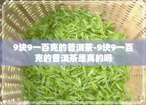 9块9一百克的普洱茶-9块9一百克的普洱茶是真的吗