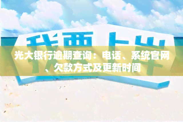 光大银行逾期查询：电话、系统官网、欠款方式及更新时间