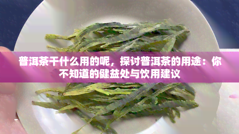 普洱茶干什么用的呢，探讨普洱茶的用途：你不知道的健益处与饮用建议