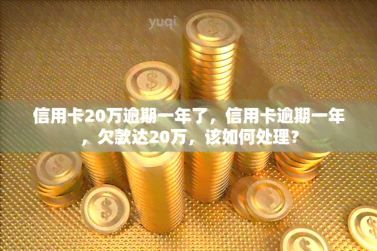 信用卡20万逾期一年了，信用卡逾期一年，欠款达20万，该如何处理？