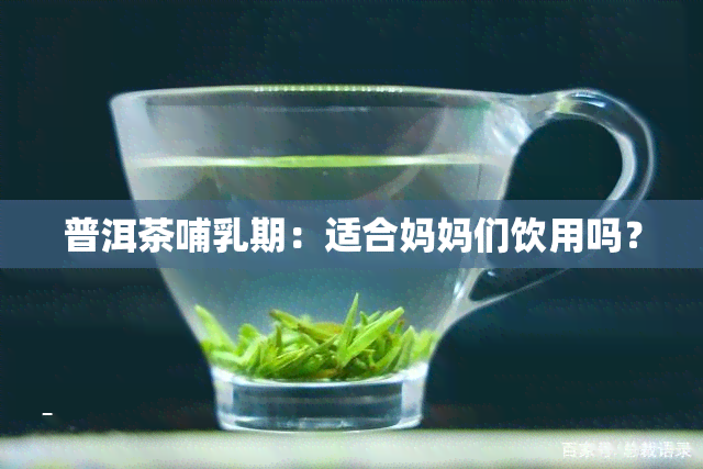 普洱茶哺乳期：适合妈妈们饮用吗？