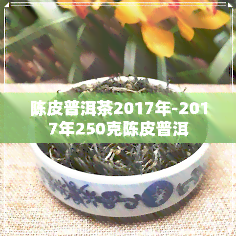 陈皮普洱茶2017年-2017年250克陈皮普洱