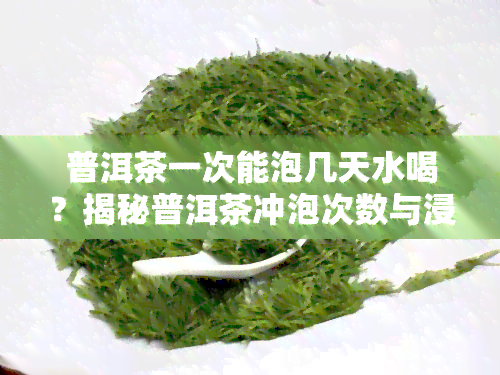 普洱茶一次能泡几天水喝？揭秘普洱茶冲泡次数与浸泡时间