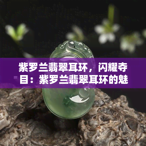 紫罗兰翡翠耳环，闪耀夺目：紫罗兰翡翠耳环的魅力探索