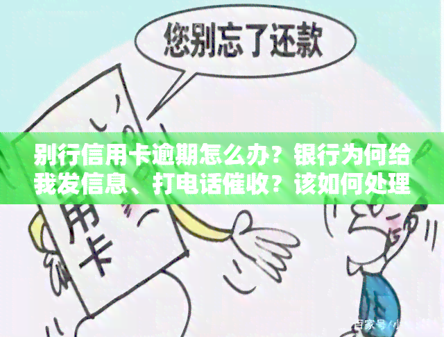 别行信用卡逾期怎么办？银行为何给我发信息、打电话？该如何处理他人信用卡逾期问题？