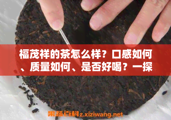 福茂祥的茶怎么样？口感如何、质量如何、是否好喝？一探究竟！