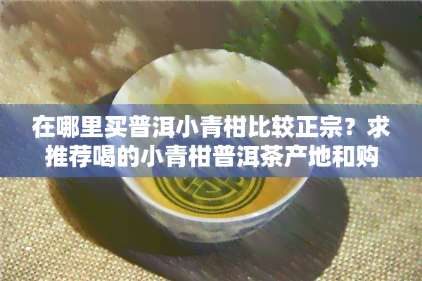 在哪里买普洱小青柑比较正宗？求推荐喝的小青柑普洱茶产地和购买渠道！