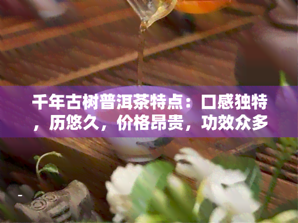 千年古树普洱茶特点：口感独特，历悠久，价格昂贵，功效众多