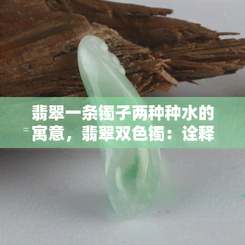 翡翠一条镯子两种种水的寓意，翡翠双色镯：诠释不同种水的独特寓意