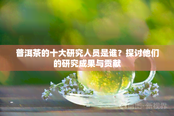 普洱茶的十大研究人员是谁？探讨他们的研究成果与贡献