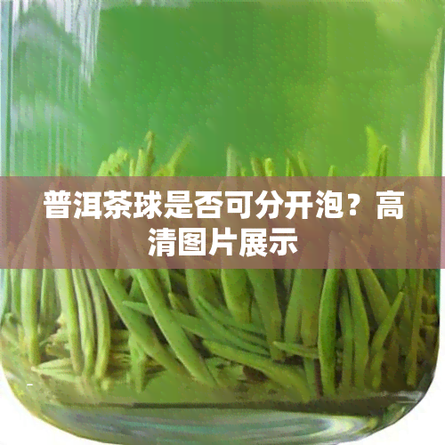 普洱茶球是否可分开泡？高清图片展示