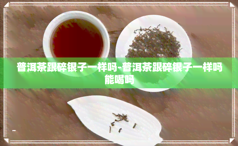 普洱茶跟碎银子一样吗-普洱茶跟碎银子一样吗能喝吗