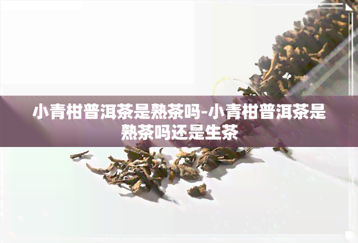 小青柑普洱茶是熟茶吗-小青柑普洱茶是熟茶吗还是生茶