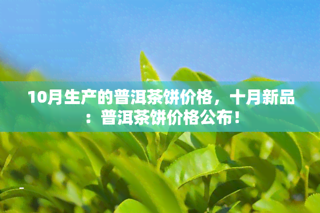 10月生产的普洱茶饼价格，十月新品：普洱茶饼价格公布！