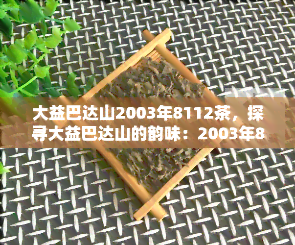 大益巴达山2003年8112茶，探寻大益巴达山的韵味：2003年8112茶的魅力探究