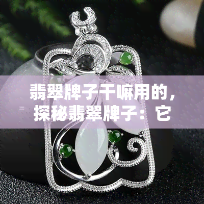 翡翠牌子干嘛用的，探秘翡翠牌子：它们的作用与价值