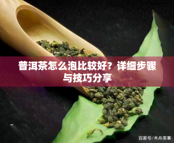 普洱茶怎么泡比较好？详细步骤与技巧分享