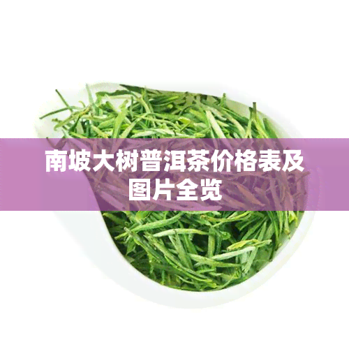 南坡大树普洱茶价格表及图片全览