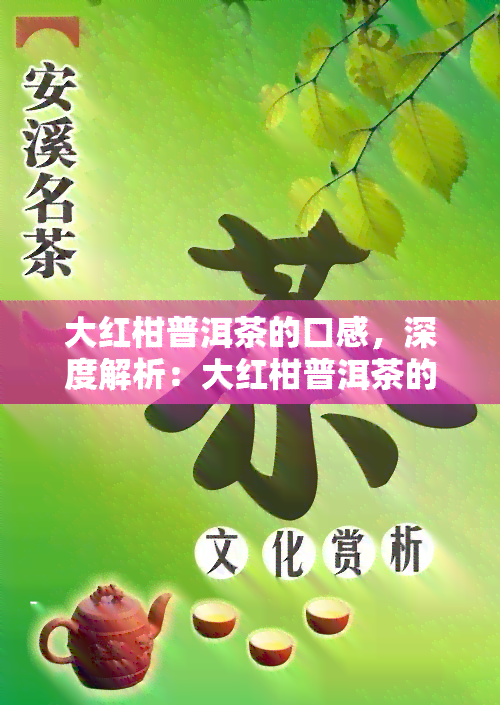 大红柑普洱茶的口感，深度解析：大红柑普洱茶的独特口感体验