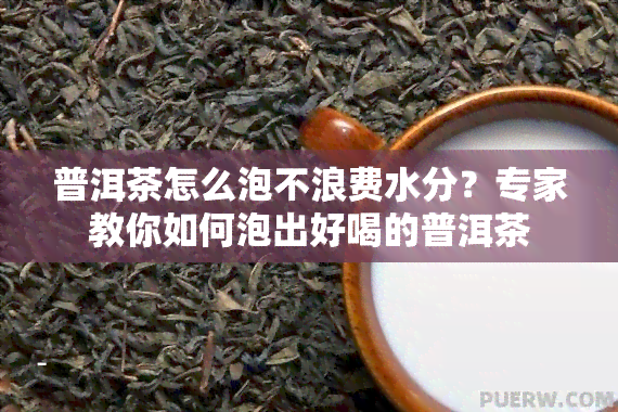 普洱茶怎么泡不浪费水分？专家教你如何泡出好喝的普洱茶